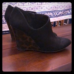 Ann Taylor wedge booties size 7